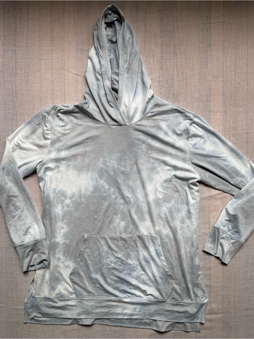RBX Light Gray Tie-Dye Hooded Pullover